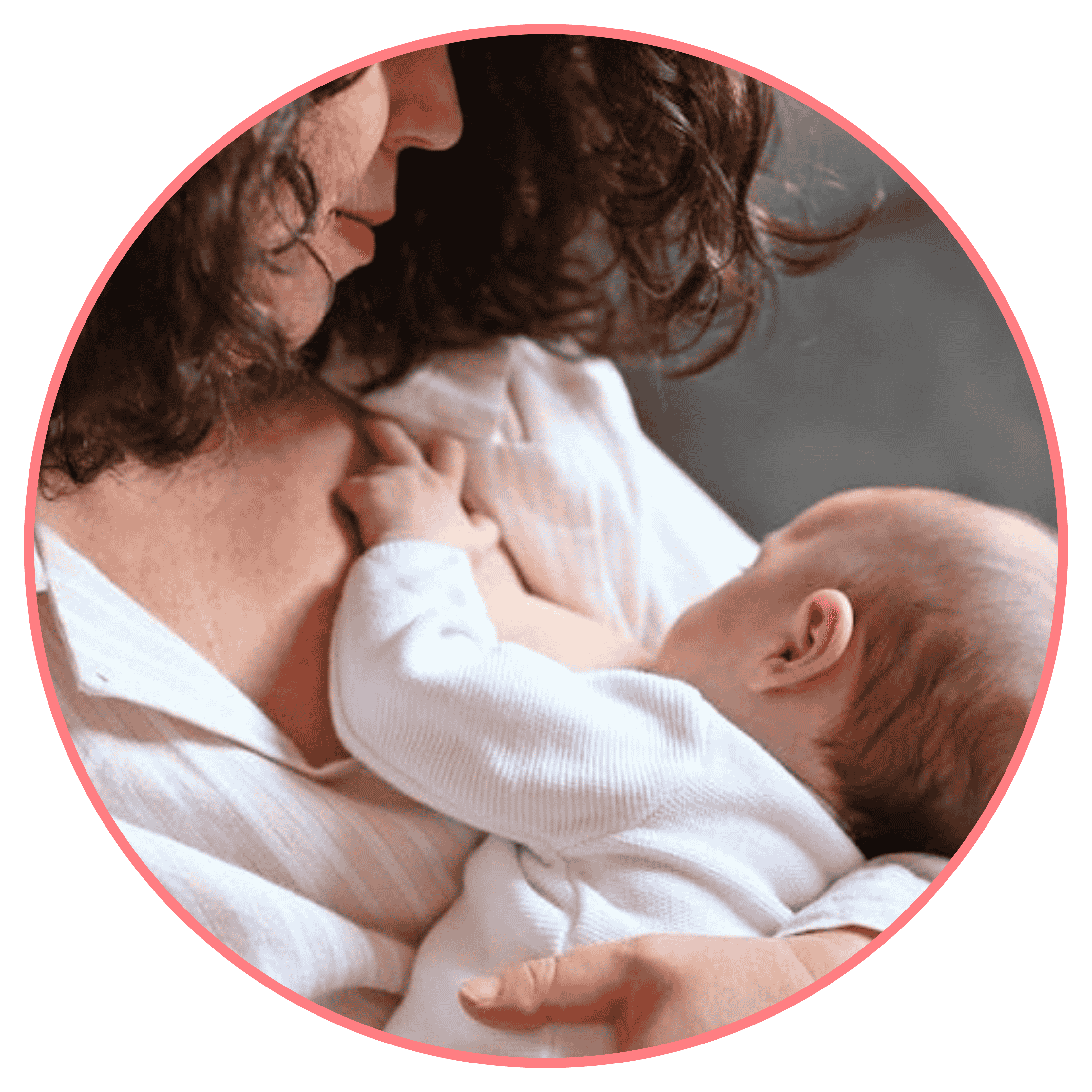 Illustration of a breastfeeding mother
